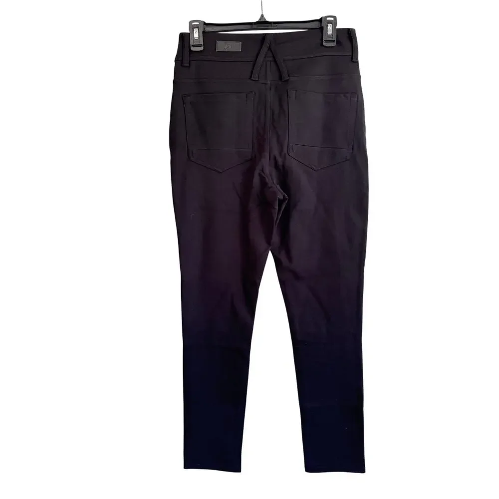 DKNY Black Slim Straight Pants Foundations Stretch Size 8 NWT